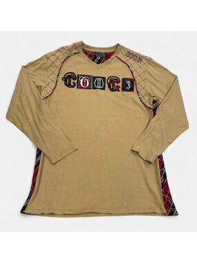 Coogi Australia Vintage 1990's Long Sleeve Rugby Polo Shirt Men's Large